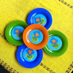 Matys by Arcoroc Matys Tulip Dessert/Pie Plates 2000s Dinnerware - Set of 5